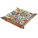 Produktbild AMEILI Schmucktablett aus Leder mit Schnappverschluss, für Schlüssel, Handy, Münzen, Geldbörse, Uhren etc., Kaffeeregenbogenfarben