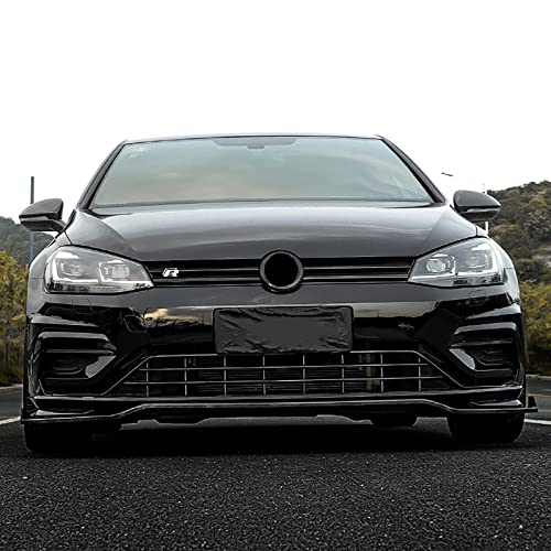 OWER Coche Alerón Delantero para VW Golf 7 7.5 Mk7 Mk7.5 GTI GTD R R Line 2014 2019, Labio Parachoque Spoiler Lip Trim Splitter Difusor Kit Cuerpo Protección Accesorios