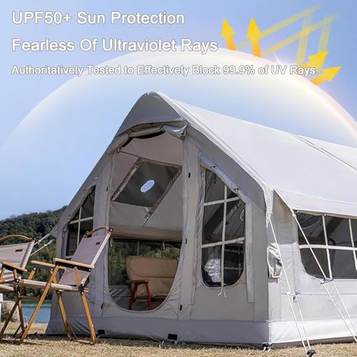 Carpa Inflable con Bomba para Camping y 4 Estaciones miniatura 5