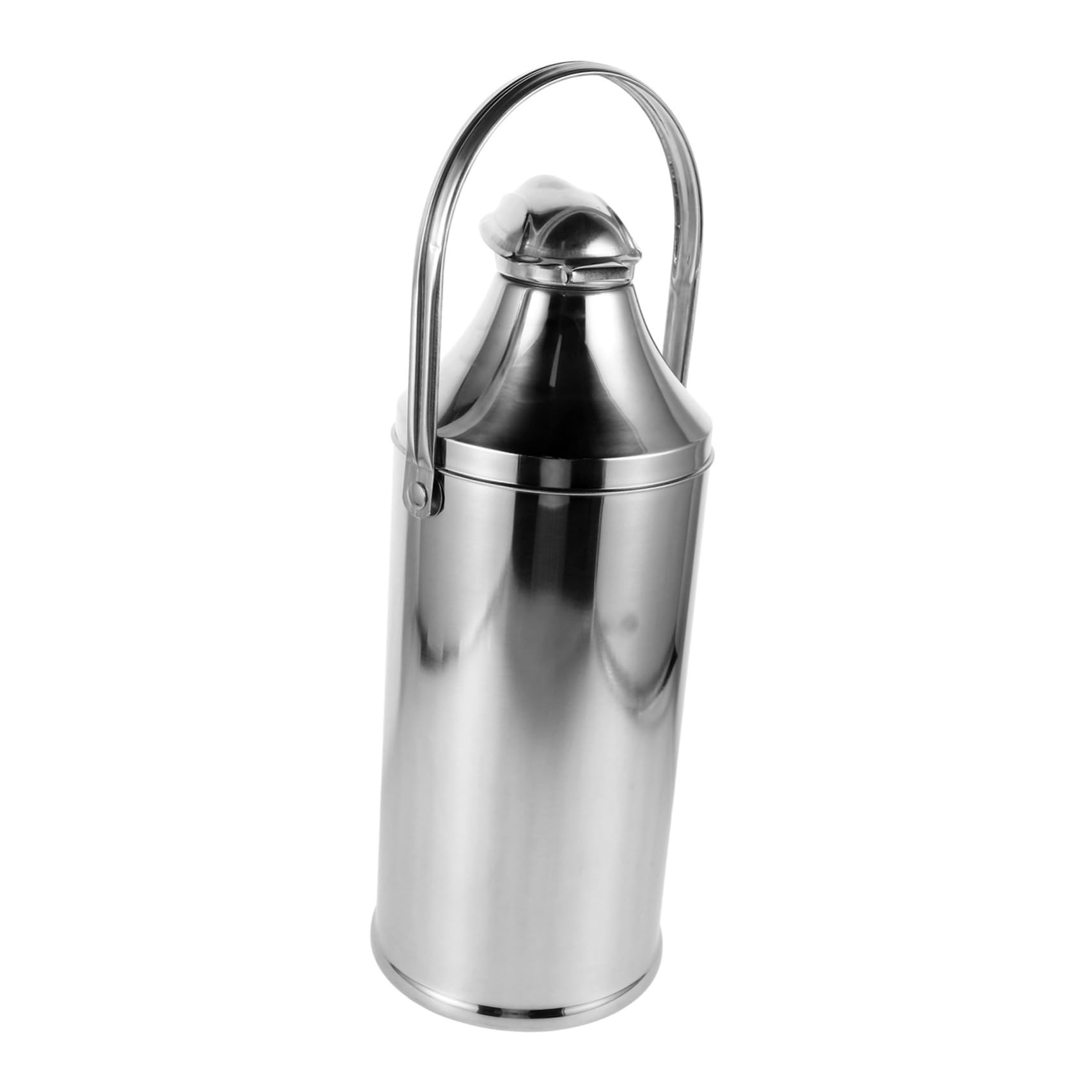 POPETPOP Trinkflasche aus Edelstahl Isoliert mit Griff für Wanderungen Zuhause und Hotel als Wasserkrug Vakuumisolierter Edelstahl-trinkflasche