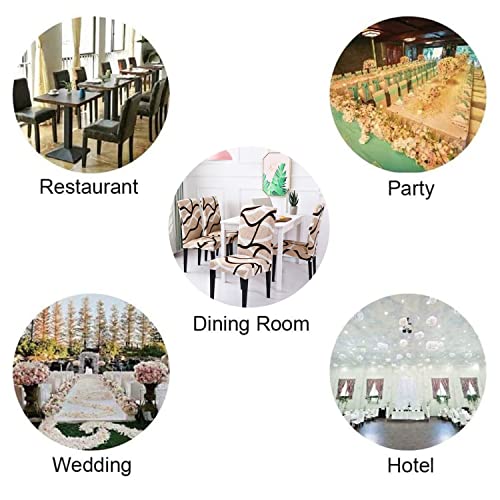 NDMMSO Dining Room Chair Covers Set of 4 Super Fit Stretch Removable Washable Dining Chair Protector Cover Seat Slipcover for Hotel Dining Room - Image 3