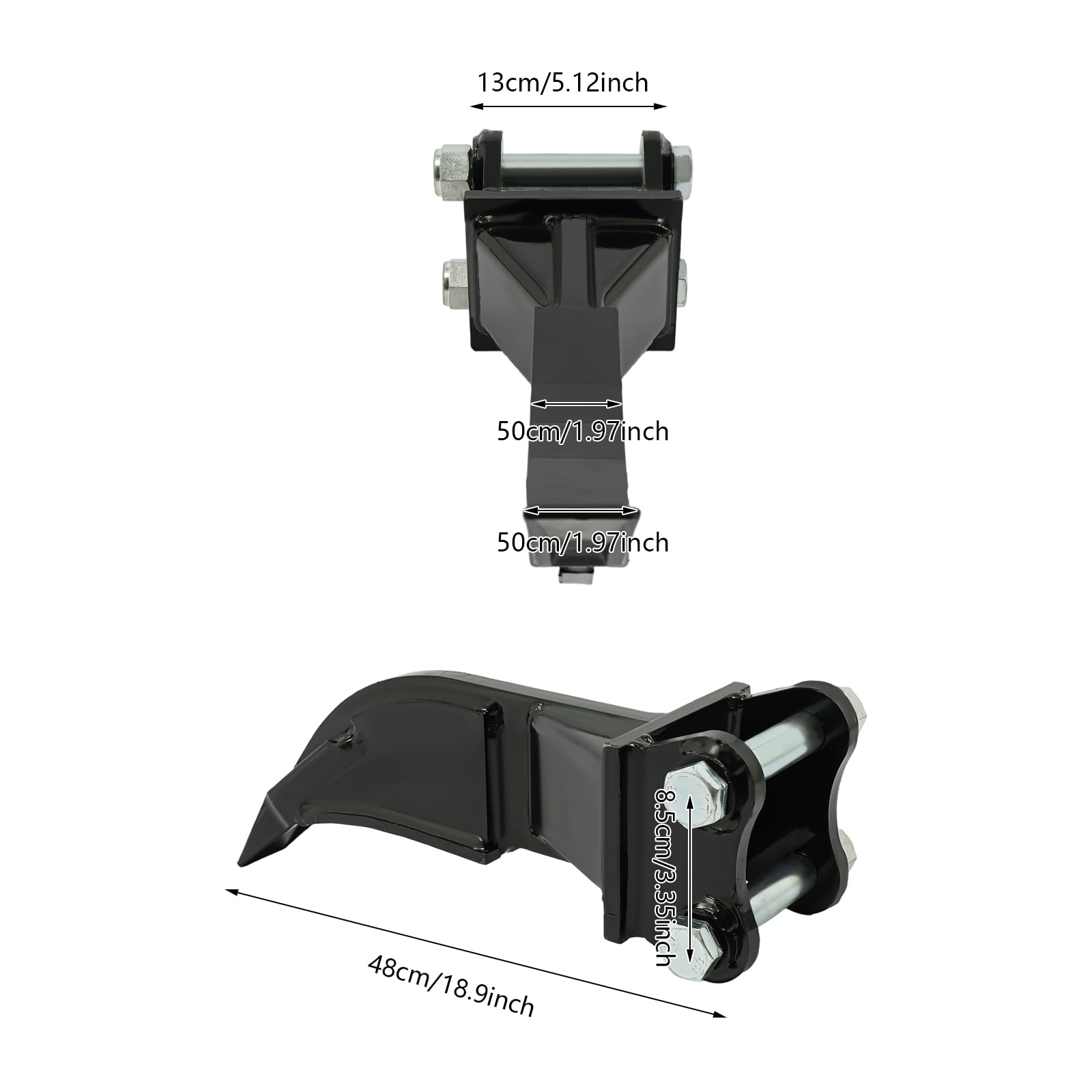 Accessori per miniescavatori, per smuovere terreno duro, per abbattere grandi cespugli e alberi, per miniescavatori di peso inferiore a 2T, 48 * 13 * 14 cm
