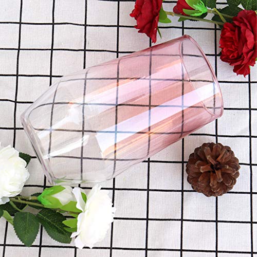 Glazen bloemenvaas, in stijl kristalheldere vaas, decoratieve vaas, handgemaakte bloemenbloem, plantenbak, terraria, glazen vaas voor bloemen, hydrocultuur planten, bruiloft, housewarming party, thuis kantoor decor - Afbeelding 5