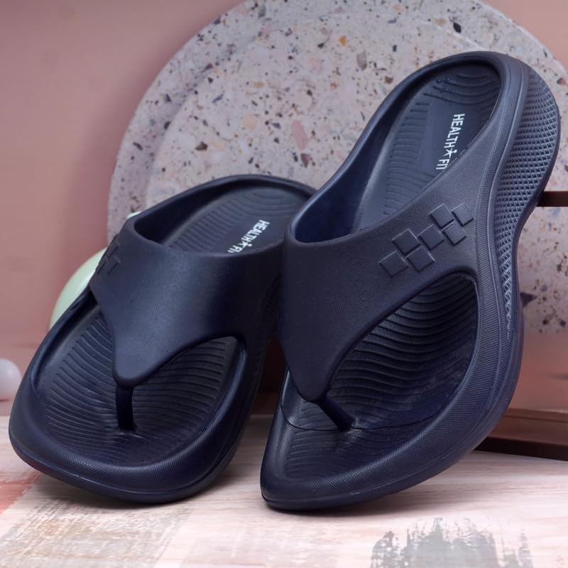 Image of HEALTH FIT Super Soft Ortho Care Bounce Back|Anti-Skid & Comfortable Stylish Light weight |Waterproof Slipper for Daily Use| Flexiable for Men's HF11 Light Grey