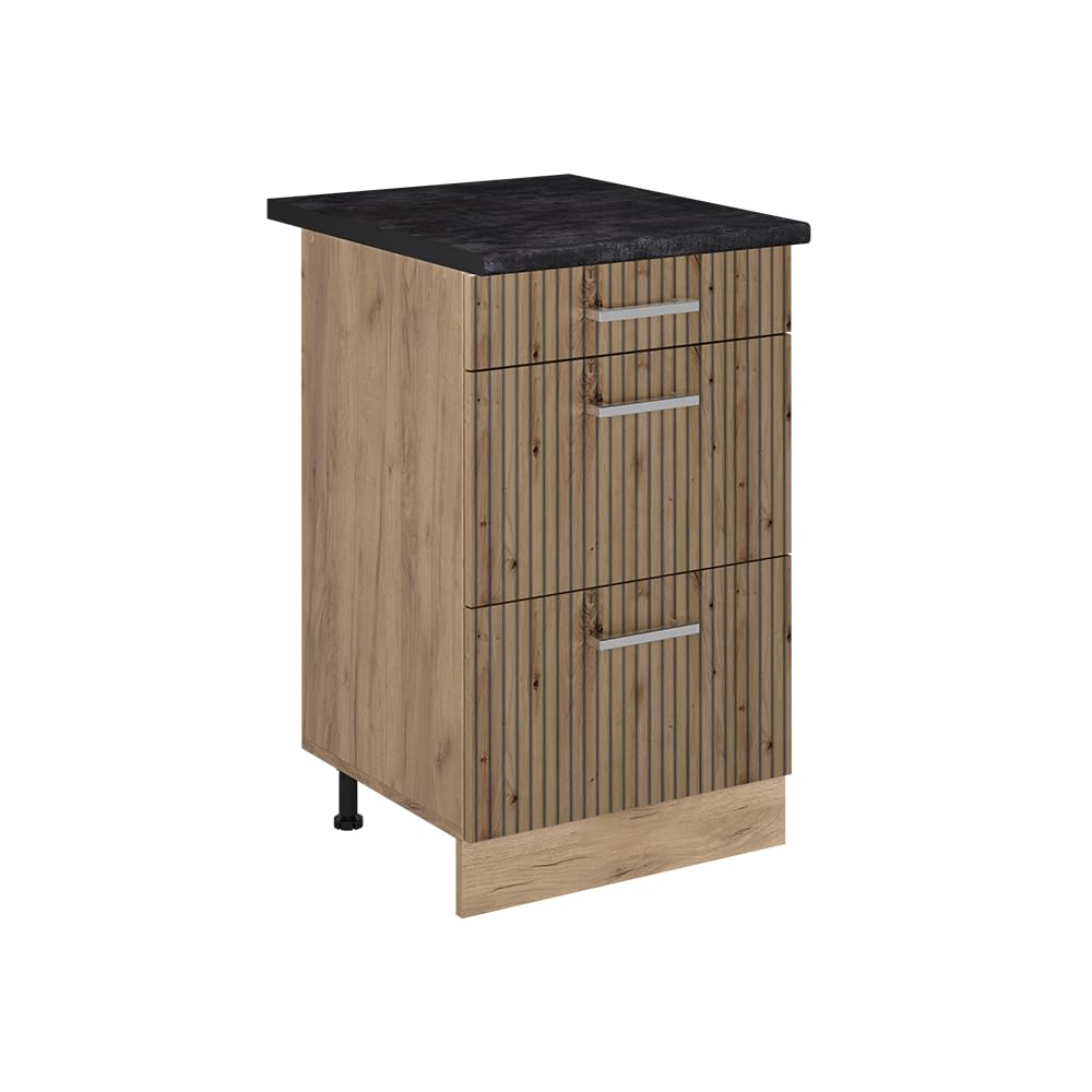 Vicco Kitchen base cabinet Raul, Artisan oak/Goldkraft oak 50 cm — image 1