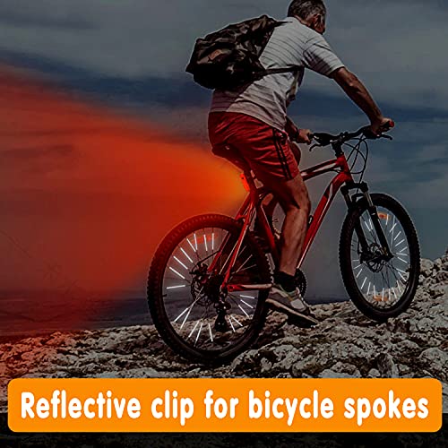 Réflecteurs Pour Rayons De Vélo, Catadioptres, clips de bâton réfléchissants, Tube et Bande D'avertissement de Roue à Rayons, Bande réfléchissante de Bicyclette,pour Tous Les Rayons de vélo Standard - Image 6