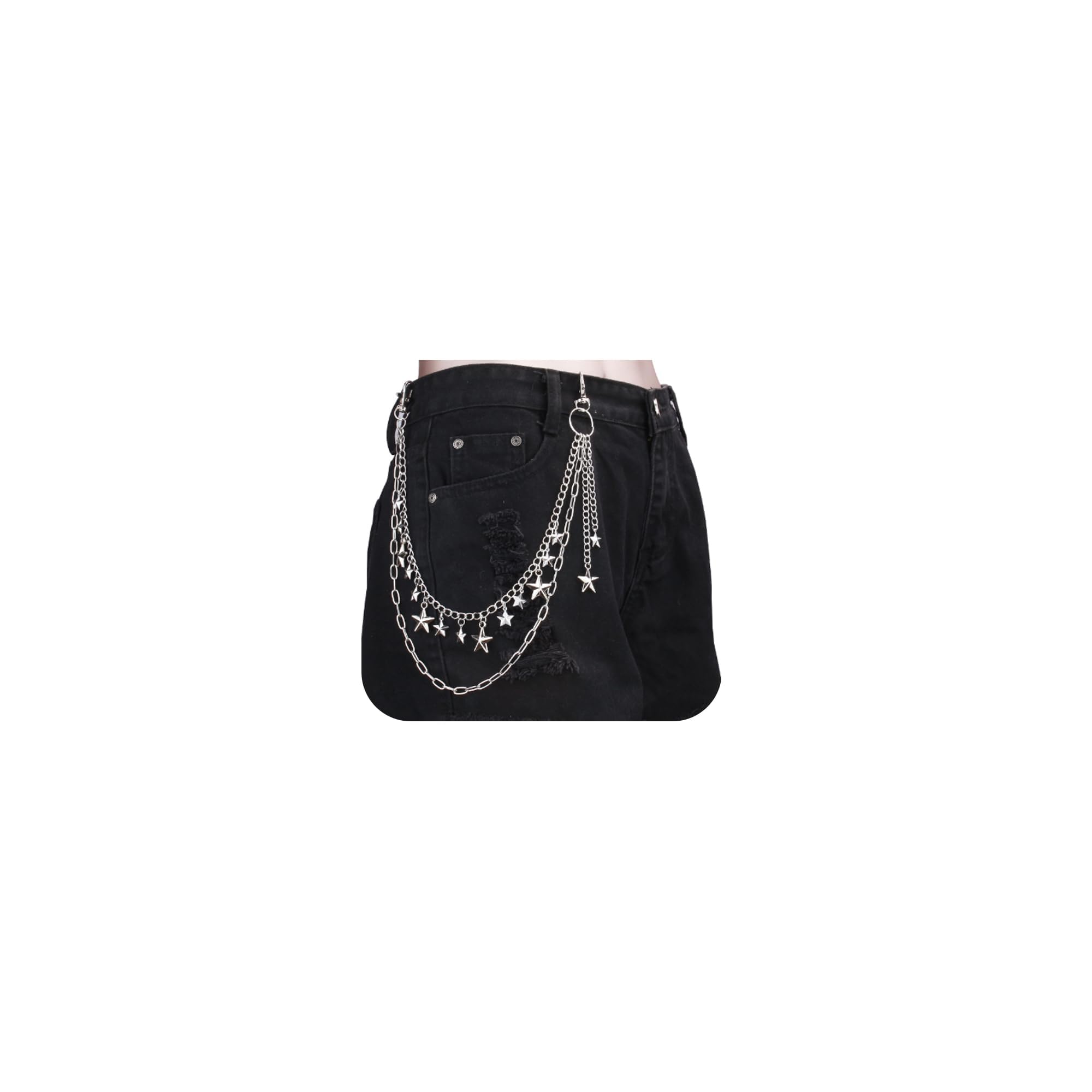 in-imagine Y2K Accessories, Pant Chain, Jean Chain, Punk Style Daily Wear, Music Festival And Concert Styling, Dance Performance Accessories, Versatile Accessory Transformation-picture-14