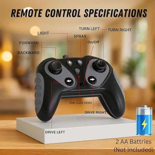 Image of GRAPHENE RC 4WD All Terrain Remote Control Drift Car for Kids 4x4 Off Road Rock Crawler Stunt Mist Smoke Effect Toys Metal Climbing Vehicle High Speed Rechargeable Racing Truck Adult Boy Girl