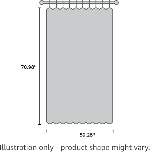 Miniatura 7 de Siiluminisoy Cortina de ducha bohemia de tela tejida con borlas blancas, de 60 x 72 pulgadas, diseño de cheurón copetudo, a rayas, texturizada,