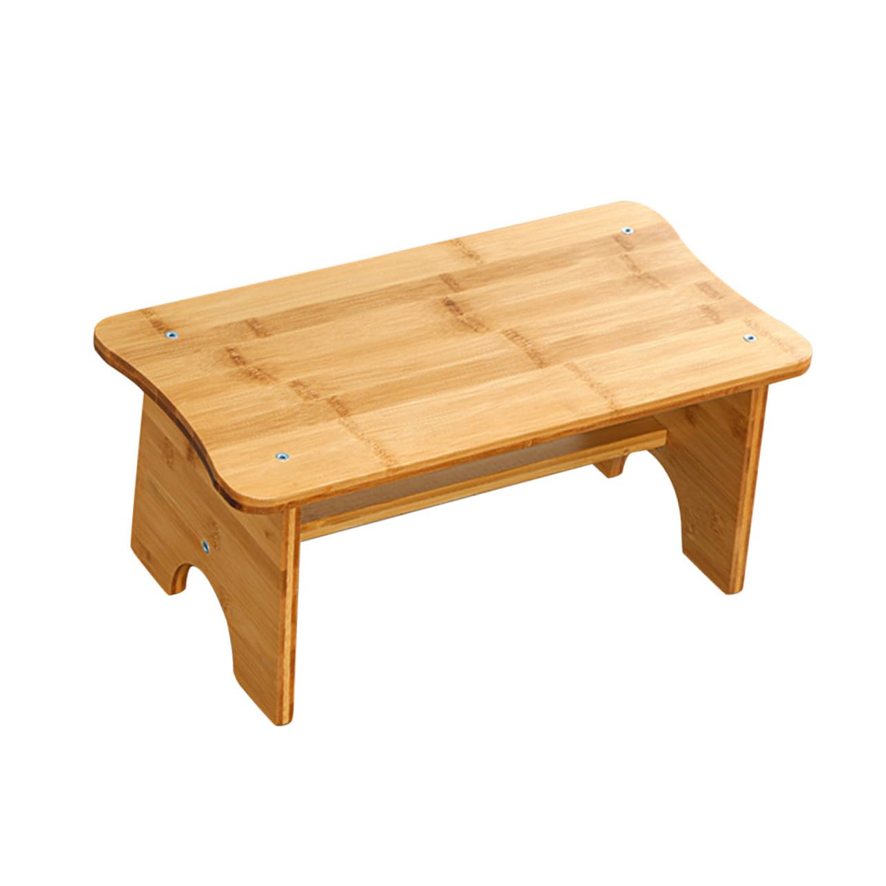 Garneck Foot Stool for Desk Wooden Step Stool Small Toilet Stool Pedi Stool Non-Slip Office Footrest