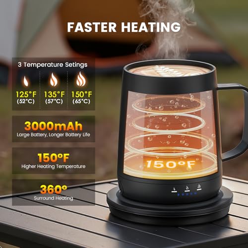 Fexqic Smart Self Heating Coffee Mug Review