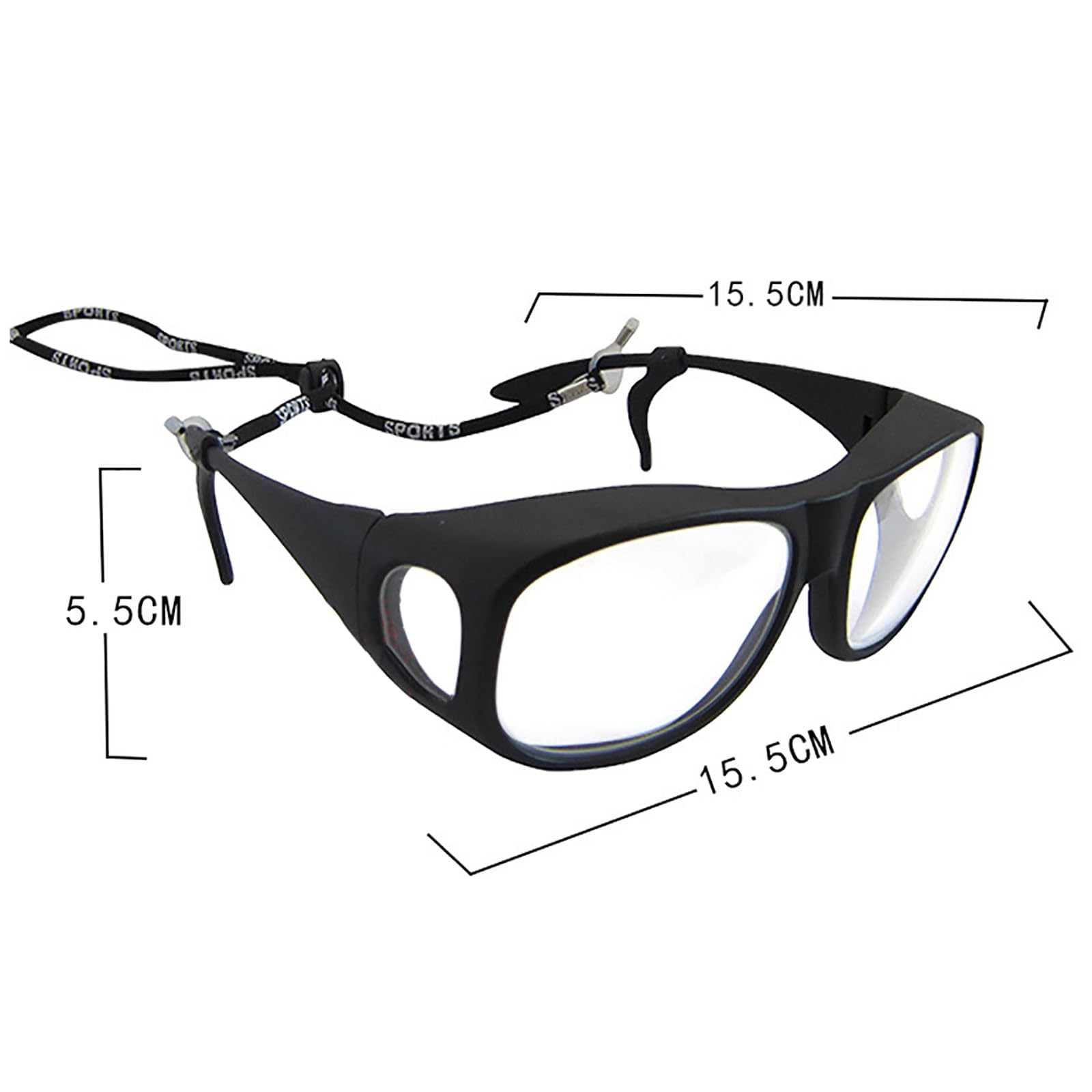 Gafas De Seguridad Para Rayos X (Compatibles Con Sus Propias Gafas), Lentes De Alta Transmitancia De Luz De 0,5/0,75 Mmpb, Con ProteccióN Lateral, Para ExáMenes De Rayos X En Hospitales. 0.75mmpb