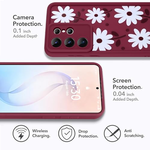 Image of Compatible with Samsung Galaxy S26 Ultra Case, Wine Red
