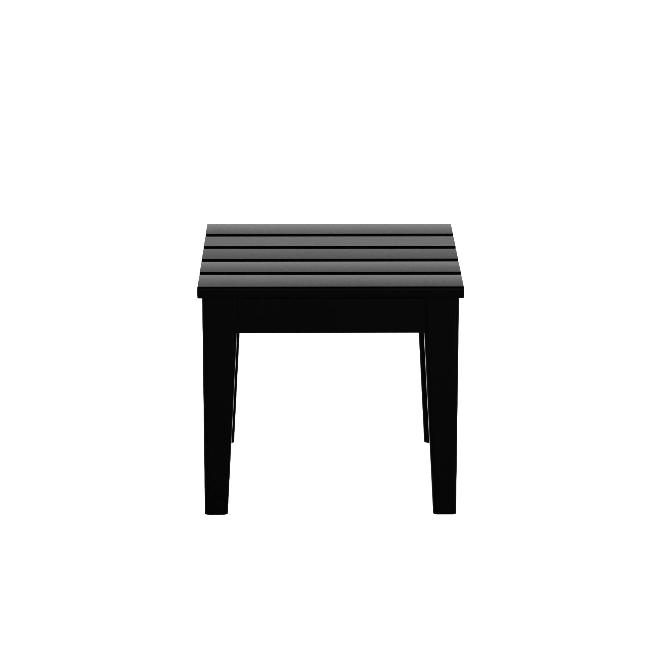 WestinTrends Ashore Outdoor Patio Modern Adirondack Side Table, Black