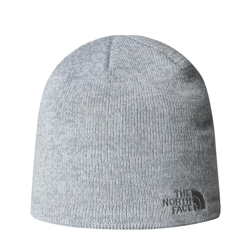 The North Face Jim Beanie | Classic Fit, Winter Hat for Men & Women, Warm Fleece Headband & Embroidered Logo, TNF Light Grey Heather, One Size