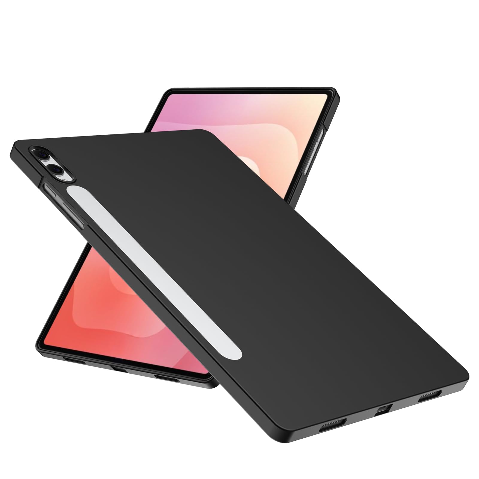 WFTE Hülle für Samsung Galaxy Tab S11 Ultra 14.6 Zoll Handyhülle [Ultra Dünn] [Passgenau Dünn Matt] Premium TPU Silikon Schutzhülle Weiche Staubabweisend Case für Samsung Tab S11 Ultra- Schwarz