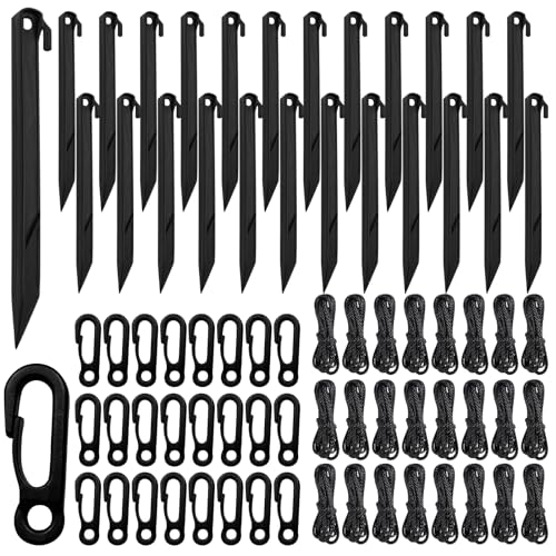 24 Sets Inflatable Stakes Replacement Set Halloween Christmas Ground Stakes Tent Stakes Tents Pegs Blow up Stakes for Inflatables Camping Tents Outdoor Camping Canopy