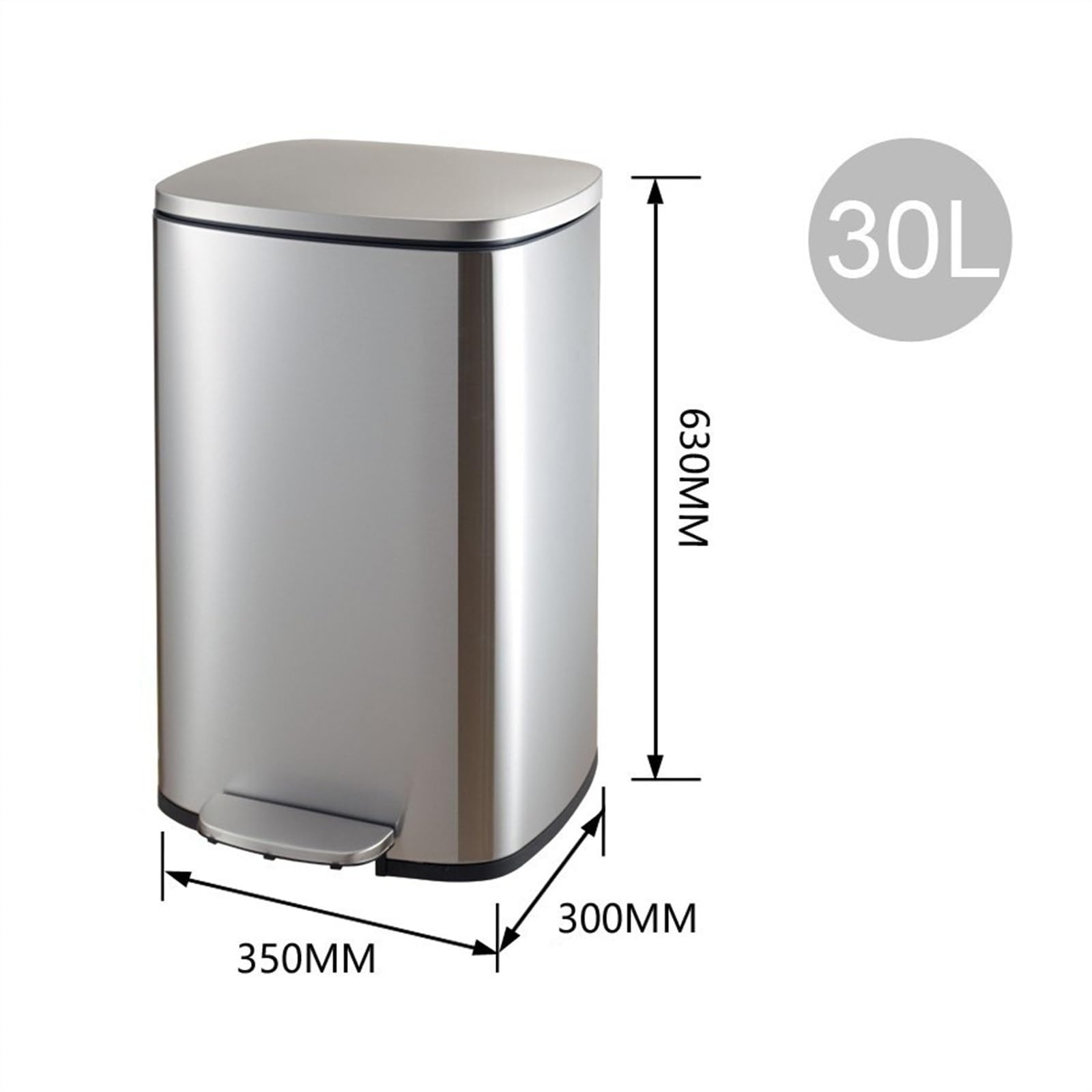 Carrello Pattumiera Con Coperchio Anti Odori E Ruote Per Immondizia | Leroy Merlin - Foto 13