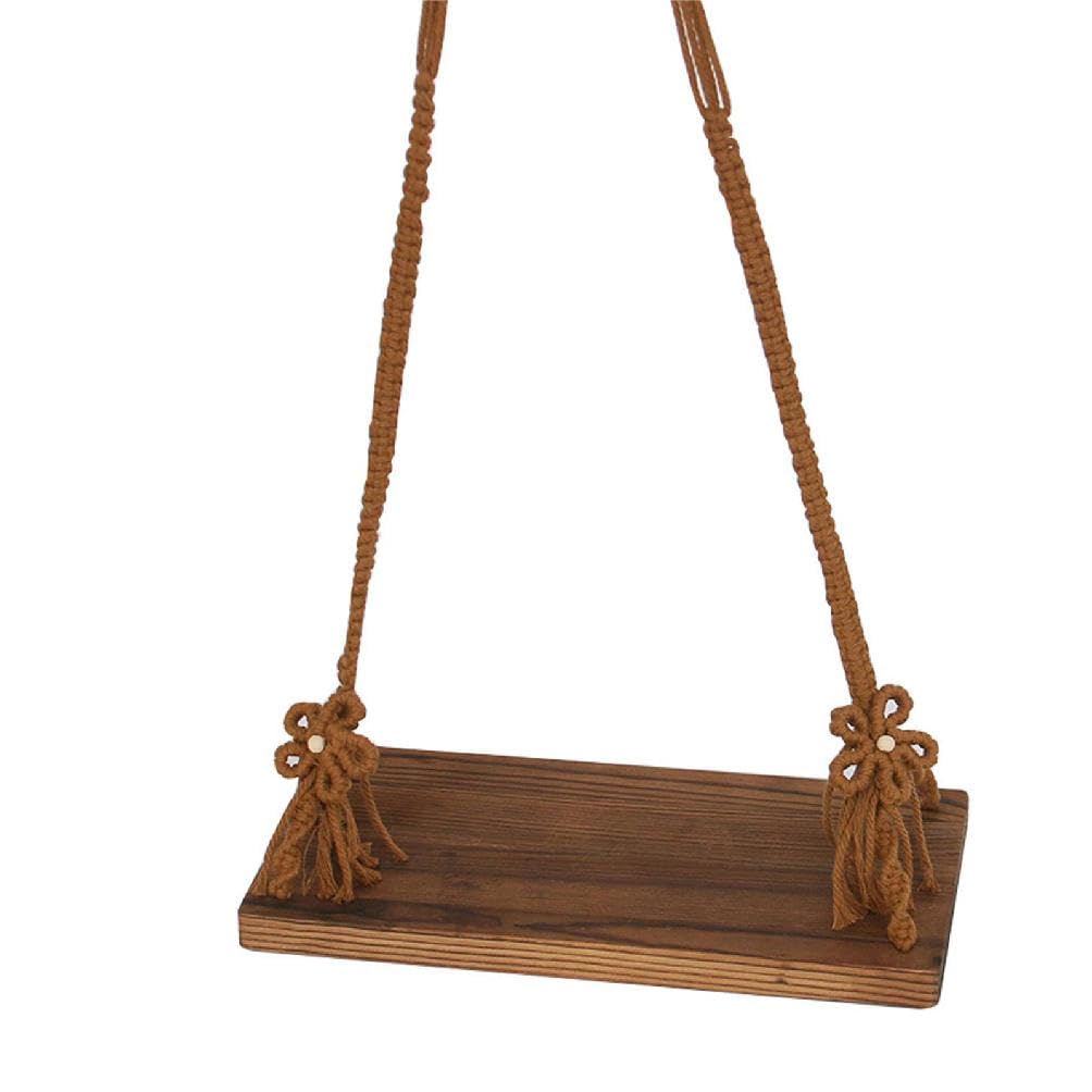 Wooden Swings Seats for Boys Girls Photography Props Swing Seat for Baby Memorable Photo Multi-Color Swing Props Posing Props for Photography Boys Girls Photography Props Swing Seat