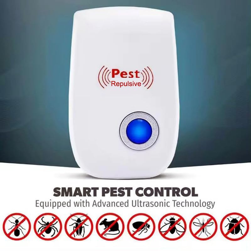 Image of Ultrasonic Electric Pest Repellent Machine to Repel Lizard, Rat, Cockroach, Mosquito, Home Pest & Rodent Repelling Aid for Reject Ants for Reject Insect Mosquito Killer (Pack of 01)