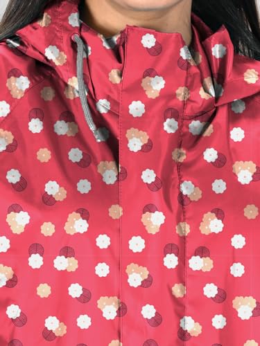 Image of LUX VENUS Printed Over coat Rainwear for Women