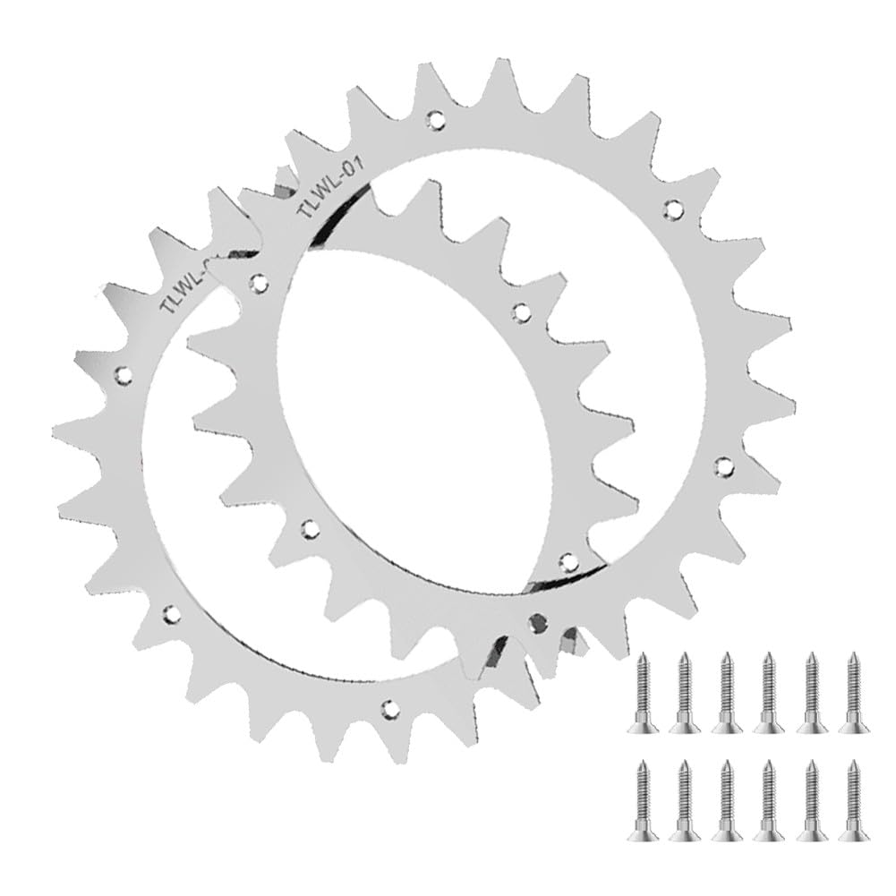 Crampons de roue en acier inoxydable pour tondeuses Worx pour Landroid S/M - Crampons de traction antidérapants avec vis de montage pour tous les terrains