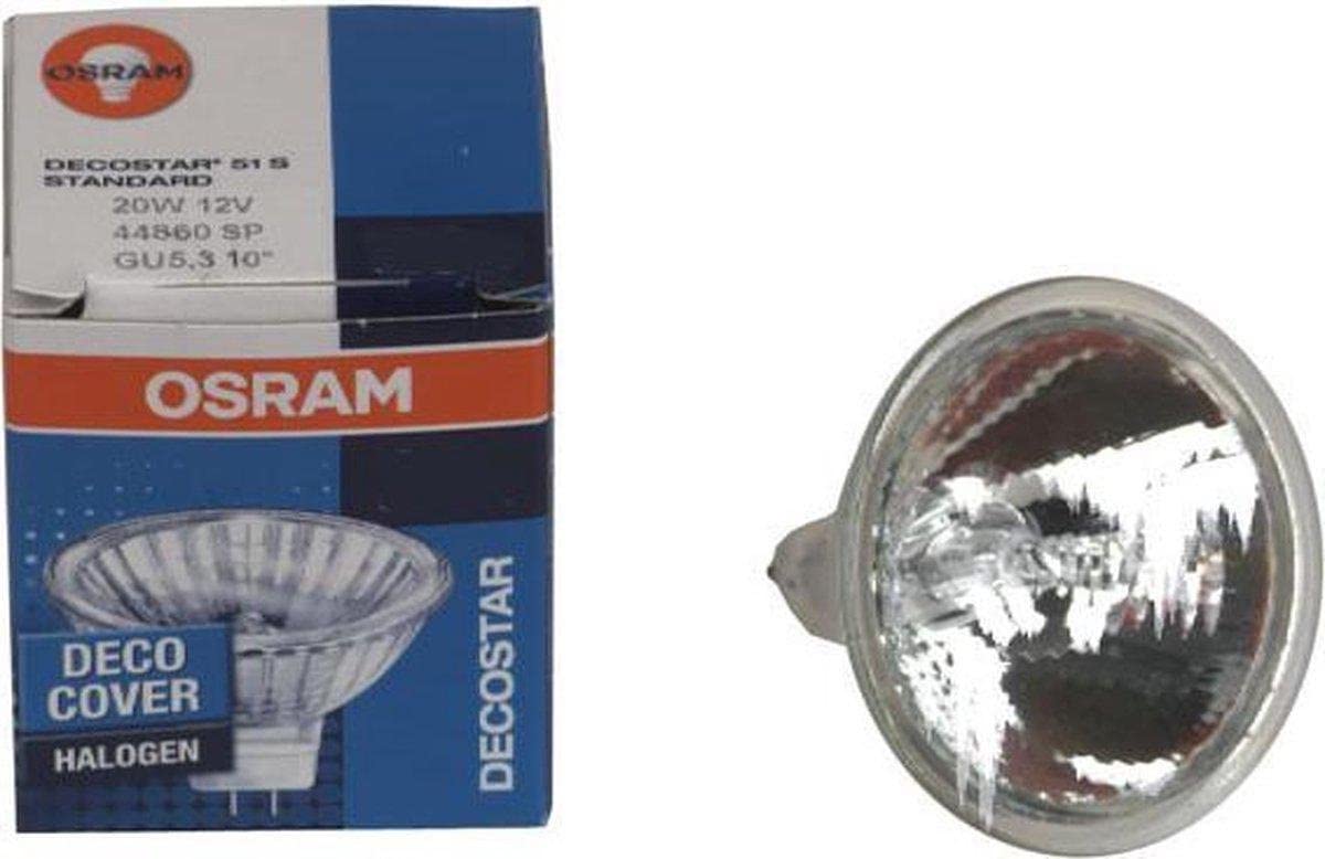 Lâmpada Osram Decostar 51 S 20w 12v 36° Gu5,3 3000k 12v Branco-quente