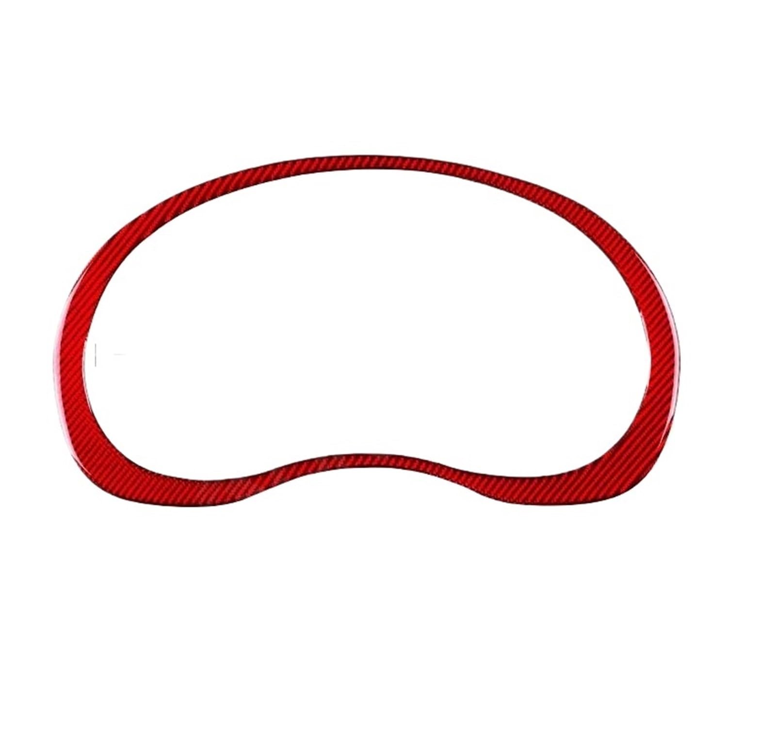 Real Soft Carbon Fiber for Subaru for WRX Saloon 2015 2016 2017 2018 2019 2020 2021 Speedometer Dashboard Frame Cover Stickers Trim Interior Decal Trim(Red Carbon)