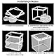 Garnelen Aufzuchtbecken, Aquarium-Isolationsbox, Aquarium Isolation Netz, Aquarien Aufzuchtbehälter, Aufzucht-Isolationsbox für kleine Fische, Garnelen, Clownfische, Guppys (Weiß)