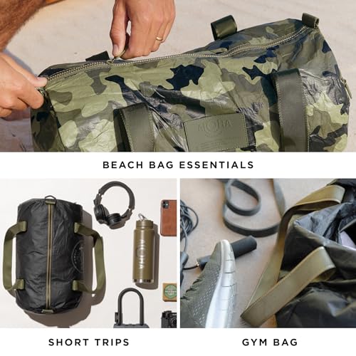 ALOHA Collection Duffle Bag, Lightweight, Packable, & Splash-Proof - Durable, Washable, & Reusable Duffle Bag for Travel, Beach, Gym & Weekend Trips, Easy to Clean & Sustainable Material (10" x 17.5")4