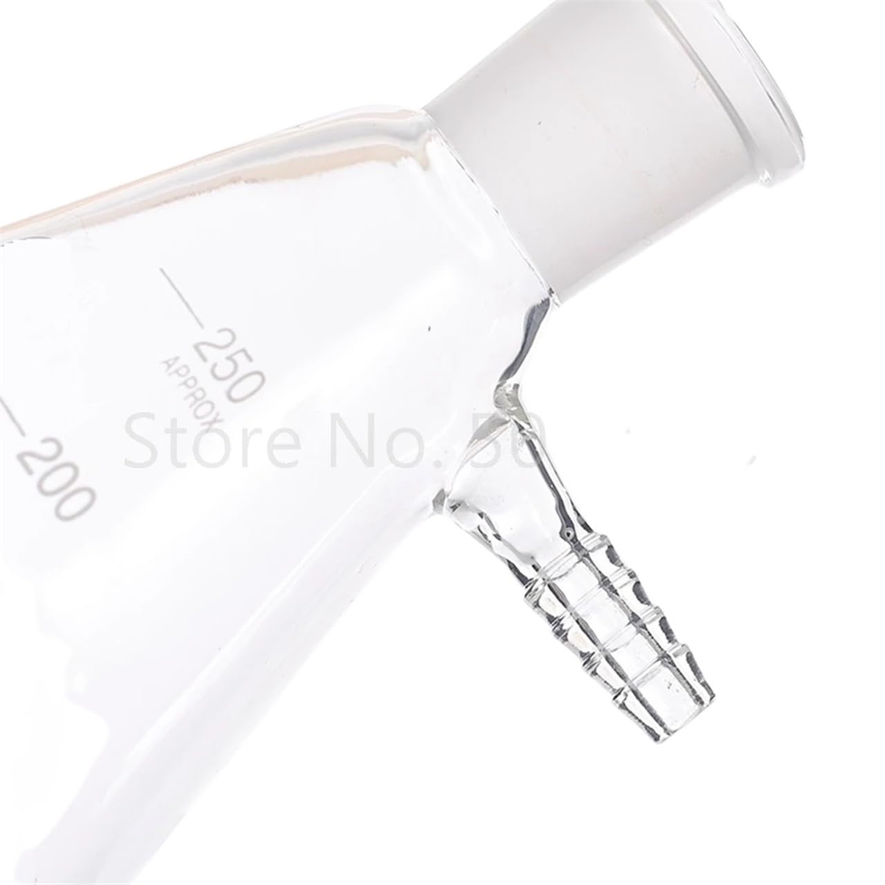 Botella para reactivos de Laboratorio, 1 matraz de succión con Boca de filtración de Vidrio de 50 ml a 2000 ml.(250ml caliber24)