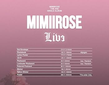 mimiirose Line サイン アルバム MIMIIROSE - LIVE (2ND SINGLE ALBUM)