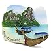 The Smuggled Goods Phi Phi Island Krabi 3D handgemaltes Harz Magnet Kühlschrank Bangkok Thailand Hua Hin Chiang Mai Tempel Phuket Wat Arun Buddha Palace Schwimmender Markt Pattaya Beach Thai Boxing