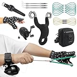 Fishing Slingshot Kit with Reel Bowfishing Slingshot with Rubber Bands and Slingshot Darts Hunting Slingshot for Bow Fishing and Target Practice