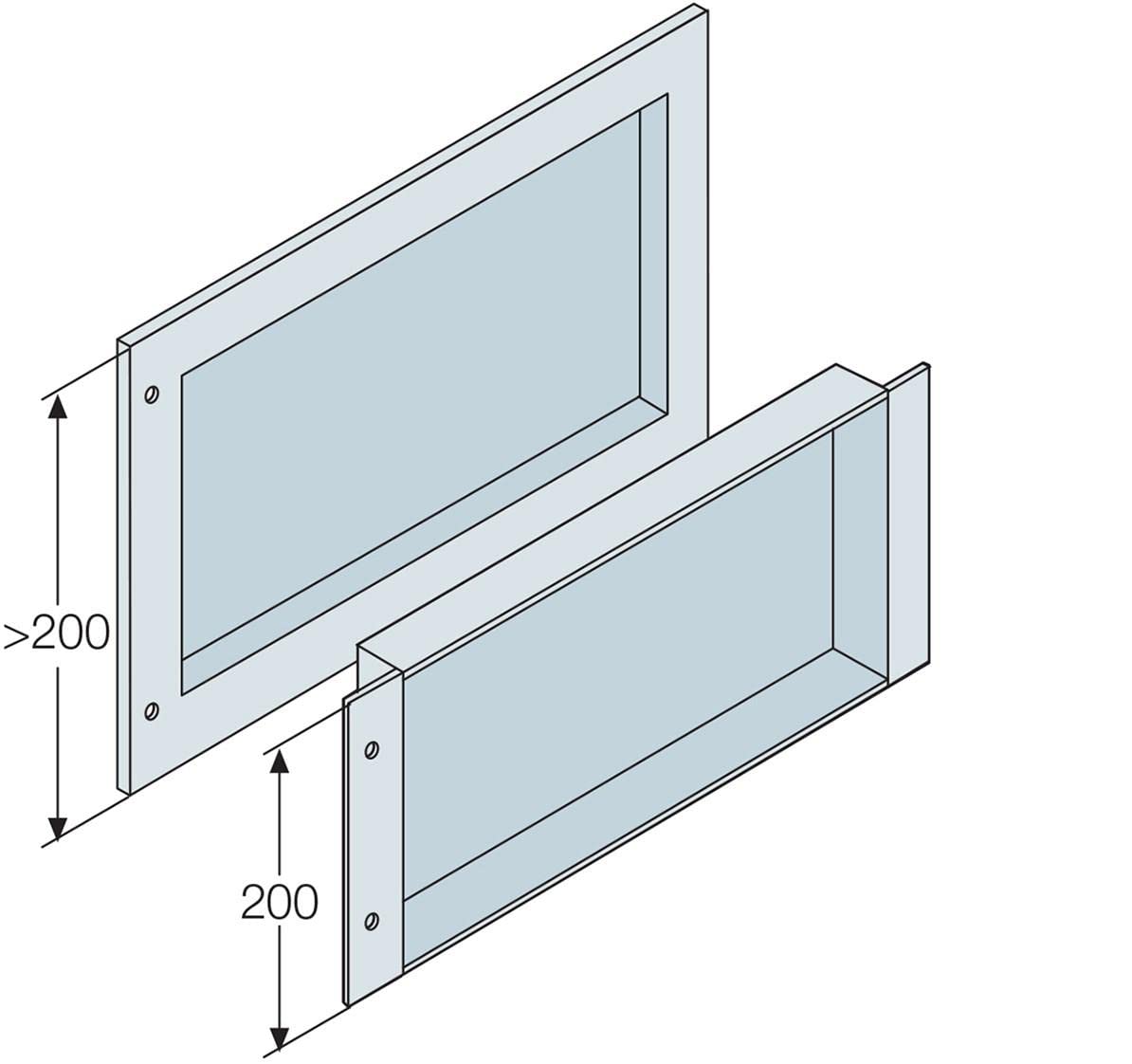 Panneau de remplissage reentrado abb-entrelec pour combler vide 300x800