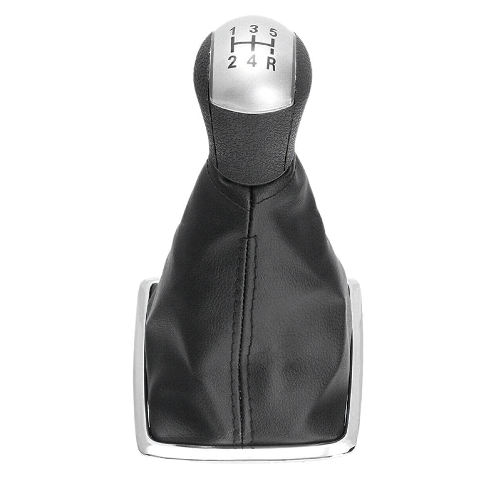 Qinko 5 Speed Gear Stick Shift Knob Gaiter Boot Cover Leather Boot Kits Fit For Ford Focus Mk2 Ii 2005-2008