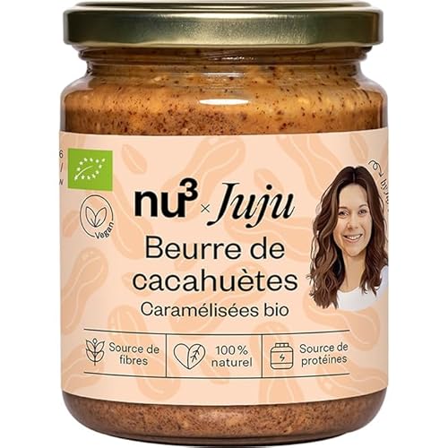 Nu3 Beurre de Cacahuètes Caramélisées Bio 250g
