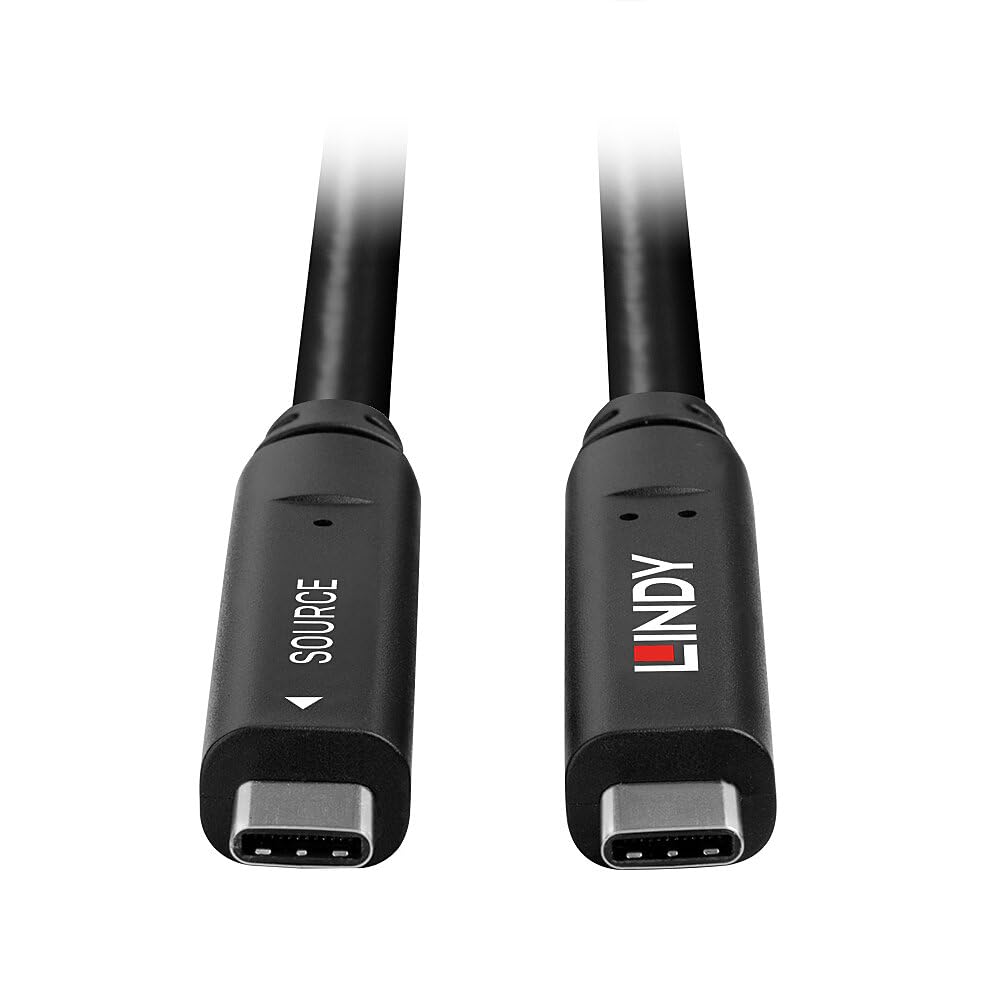 LINDY Cavo ibrido tipo C USB 3.2 Gen 2 & DP 1.4, 15m