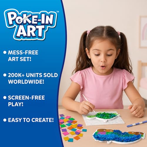 Image of Skillmatics Poke-in Art - Underwater Animals, Mess-Free Fun for Kids, DIY Arts & Crafts Kit, Creative Activity, Gifts for Girls & Boys Ages 4, 5, 6, 7, 8, 9
