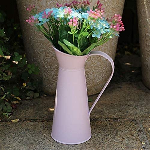 Vase avec poignée en métal rustique pour décoration de table - 8