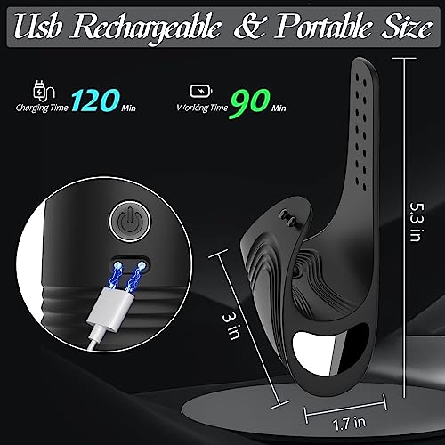 YcsLust Elektrische Penis Trainer Vibrator Masturbator mit 7 kraftvollen Vibrationen Einstellbare Größe Automatische Masturbator Cup,Eichelstimulator Penistrainer Sex Spielzeug für Männer Paare – Bild 7