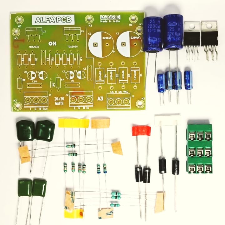 TDA2030 Stereo Amplifier Kit - Perfect for Desktop/Laptop stereo speakers-image-48