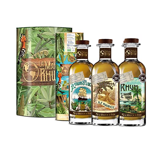 La Maison du R(h) um - 3er Rum Box -Batch No. 4 (3 x 0,7l Rum aus Saint Lucia, Mauritius,Trinidad und Tobago)