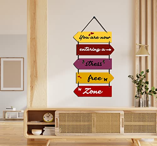Image of EXPLEASIA Decorative Wall Hanging Wooden Art Decoration Item for Home Office Living Room Bedroom Decoration Items Home Decor Gift Items (You are now)