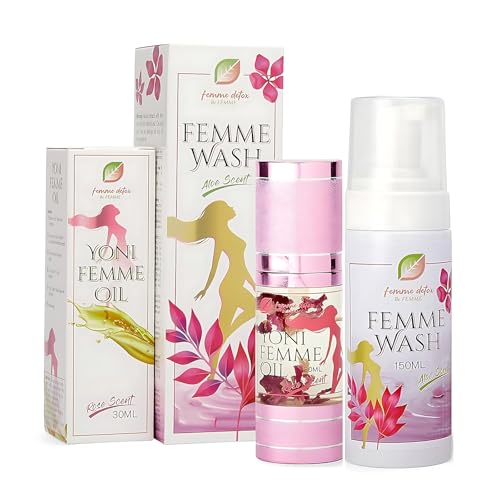 Image of Body Therapy Yoni Oil & Feminine Wash | Essential Feminine Care Hygiene Products for pH Balance For Women | 150 ml Wash & 30 ml Yoni Oil For Women