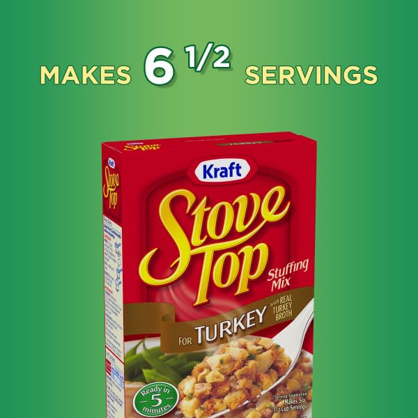Image of Stove Top Stuffing Mix Variety Pack, Turkey Stuffing & Everyday Stuffing for Chicken, Instant Side Dish, Ready in 5 Minutes, Savory Seasoned Bread Mix (Variety Pack of 2)