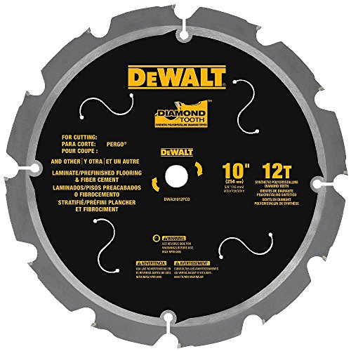 DEWALT DWA31012PCD 12T PCD Tipped Laminate Cutting Blade, 10'