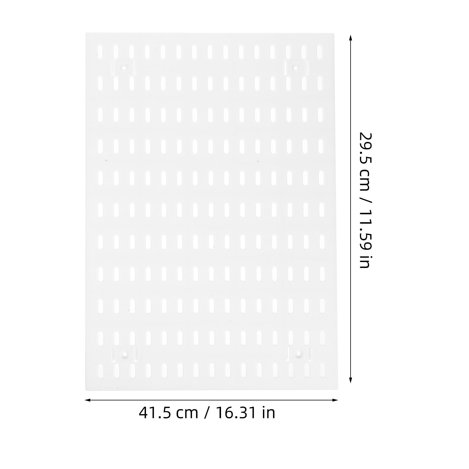 NOLITOY Set Pannelli Forati da Parete senza Foratura, Organizer Cucina e Bagno in Plastica Resistente Bianco, Espositore Multifunzione per Utensili e Accessori Casa