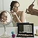 Eyeshadow Makeup Brush Set with Case - Beauty Junkees 8pc Professional Eye Make Up Brushes for Eye Shadow Blending, Eyeliner, Pencil, Crease, Shader, Definer, Black, Labeled, Affordable