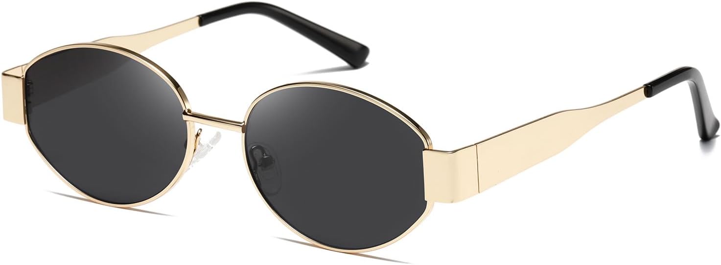 Retro Oval Sunglasses for Women Men Trendy Sun Glasses Classic Shades UV400 Protection K1653